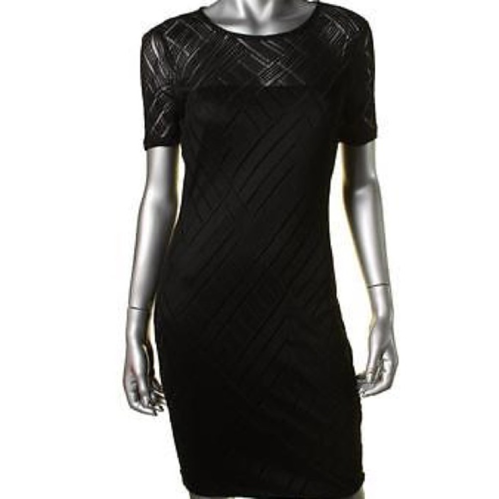 Three Dots Angelina Black Knit Casual Dress M